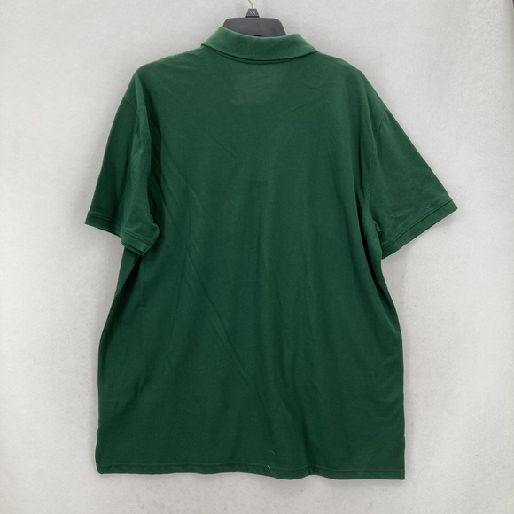 St Johns Bay Polo Shirt Mens 2XL Green Legacy Pique Non Roll Collar Golf Casual - Picture 11 of 12